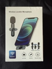 Wireless Lavalier Microphone USB-C Lightning Dual Recording for Smartphone