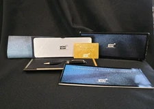 MONTBLANC Meisterstuck Gold Trim Ballpoint Pen w/ original case, box and papers