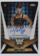 2025 Topps Chrome WWE Legendary Geometric Refractor Molly Holly Auto 17uv
