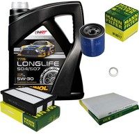 Mann Inspektionspaket 5L Mannol Longlife 504/507 5W-30 FüR KIA Sportage 2.0 Gdi