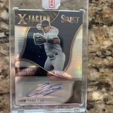 2021 Panini Select - X-Factor Signatures Gleyber Torres  Silver prizm /25
