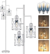 68" Farmhouse Floor lamp Dimmable Industrial Floor Lamps Living Room 3 Light