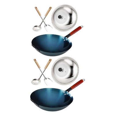 Casserole de wok confortable en bois sauté sauteuse pour la cuisine de