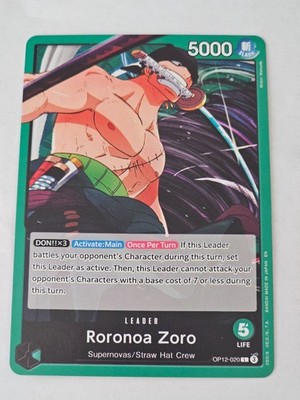 One Piece - Roronoa Zoro Leader - Legacy of the Master OP12 | eBay