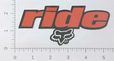 Vintage Fox Racing Ride Logo Motocross Advertising Sticker Decal Vintage Fox Racing Ride Logo Motocross Advertising Sticker Decal