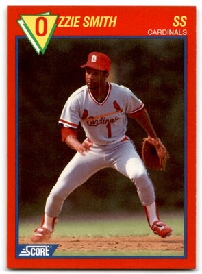 1989 Score Baseball's 100 Hottest Players Ozzie Smith St. Louis Cardinals #88