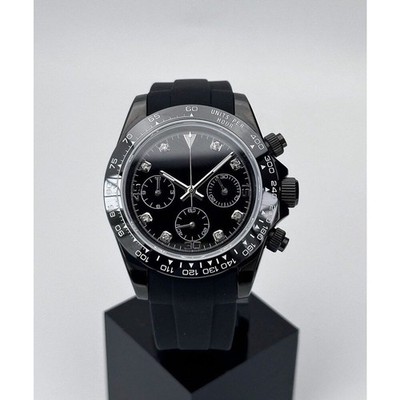 Accento Mods Phantom Chronograph Black Dial   Sport Luxury Steel Watch