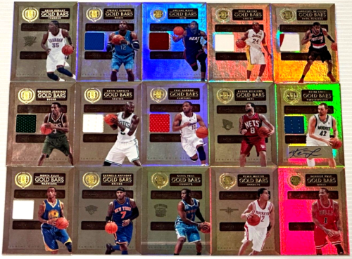 2010-11 Gold Standard Gold Bars full 15 card set inc. Kobe Bryant Patch (1) - Picture 1 of 5