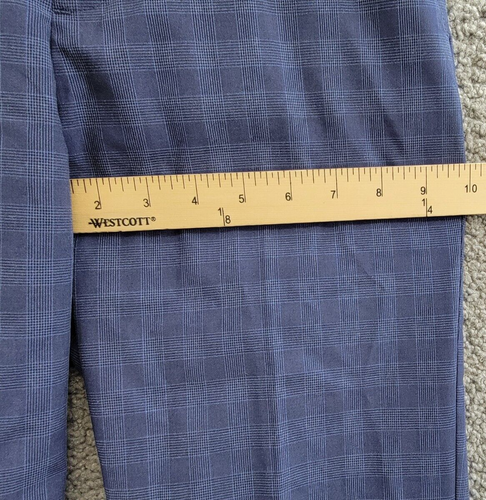 Nautica Tonal-Check Formal Suit Pants Boys' 14 Flag Blue Hook & Eye Zip Closure~ - Picture 6 of 17