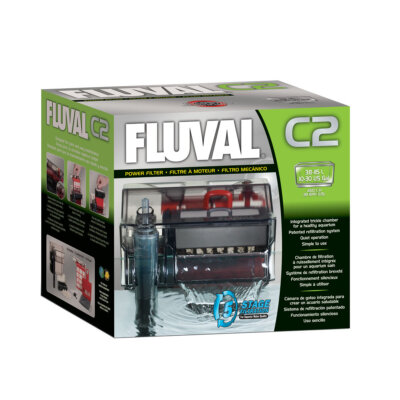 Fluval C2 5-Stufen-Aquarienfilter, bis 115L, Clip-On, höchste Reinigungskraft
