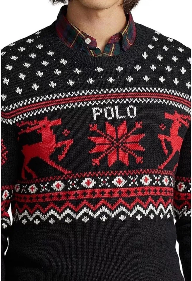 Polo Ralph Lauren Suéter XXL Reno Algodón Cachemira Precio de venta sugerido por el fabricante 297 USD Nuevo con etiquetas Esquí Vacaciones Foto 3 de 4