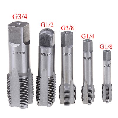 G1/8 1/4 3/8 1/2 3/4 HSS Konischer Rohrgewindebohrer BSP Metallgewinf8