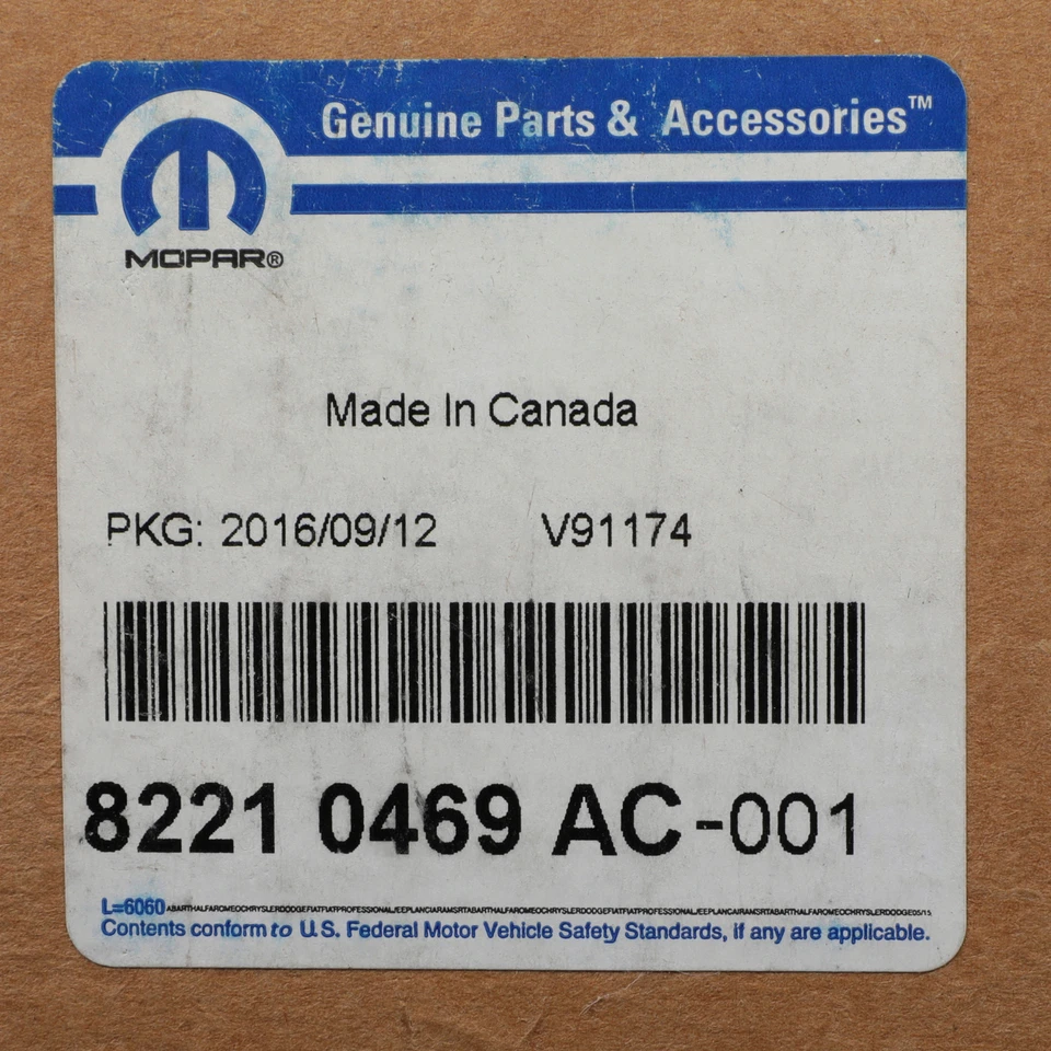 NEW 2007-2018 Jeep Wrangler Chrome Side-View Mirror Covers MOPAR GENUINE OEM - Image 3 of 3