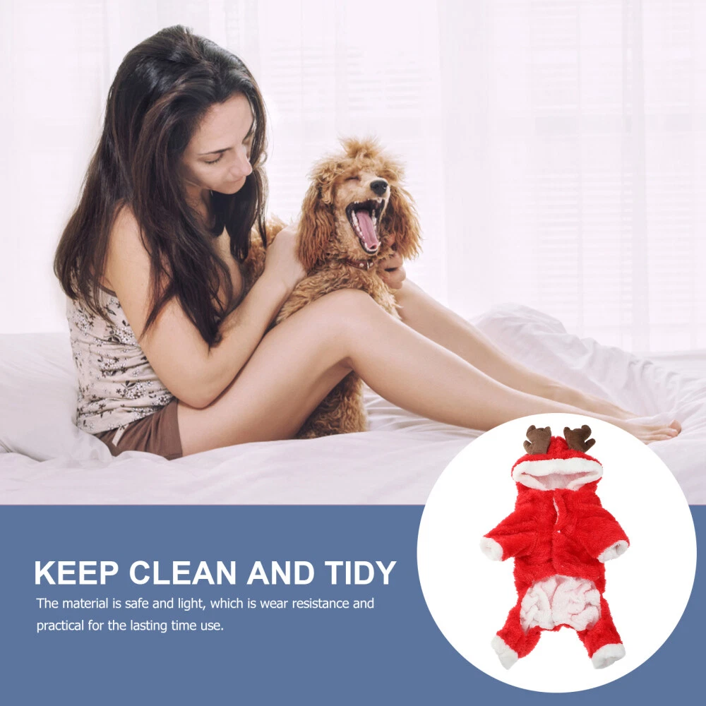 VETEMENTS Pet Alce Costume Uomo Elegante Cucciolo Felpa con Cappuccio Abbigliamento Cosplay per Animali Domestici