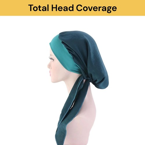 Womens Muslim Hijab Cancer Chemo Hat Turban Hair Loss Head Wrap Scarf Bandana - Picture 10 of 19