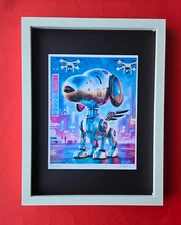 AIDAN FLUX,  Hand Signed Original Print Framed Ltd. Ed. of 69 COA MY NEW SNOOPY