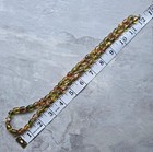 Lovely Vintage Fall Beaded Statement Hand Crafted Necklace Colorful Glass Beads — photo 4