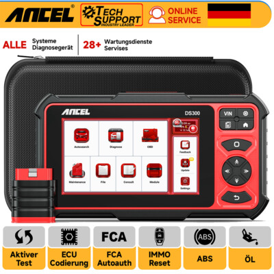 Ancel DS300 Profi KFZ OBD2 Diagnosegerät Bluetooth 28+Reset ALLE SYSTEM TPMS EPB