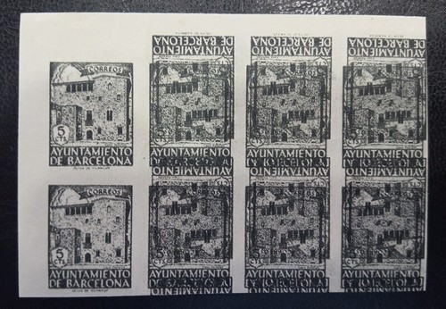 AYUNTAMIENTO DE BARCELONA. EDIFIL 46s (*). 5 CTS NEGRO CASA PADELLAS. - 第 1/2 張圖片