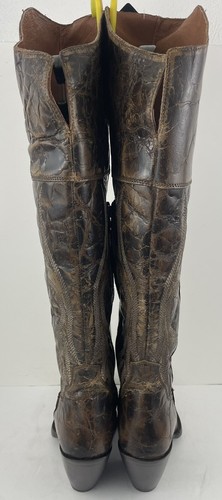 Dan Post modische Stiefel Jilted Schaft Leder braun Damengröße 8 M - Bild 7 von 11