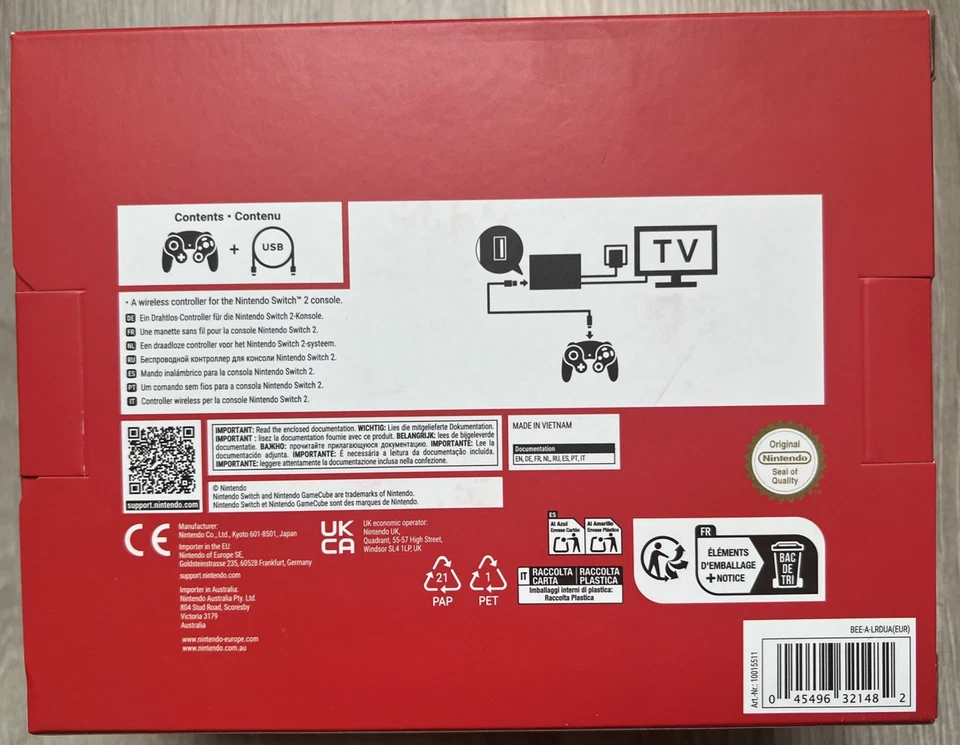 Manette Nintendo GameCube (GCN) – Nintendo Switch 2 Classics OFFICIEL - Photo 2/4