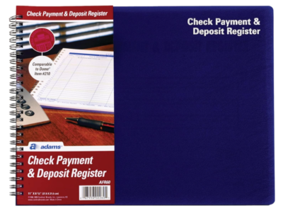 #ad Three Pack Adams Check Payment and Deposit Register 8 1 2quot; x 11quot; Pack of 3 $42.00