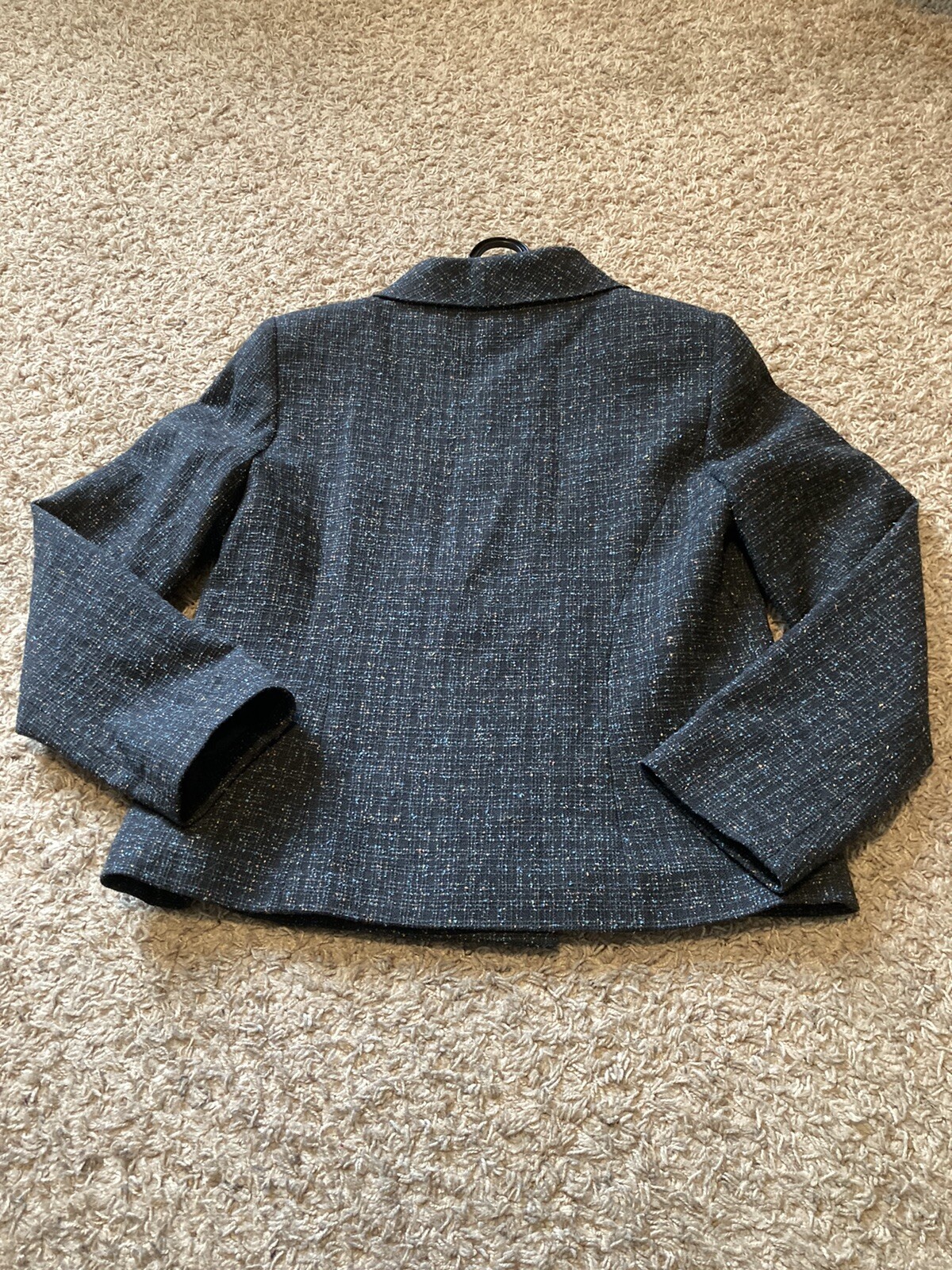 Pendleton  Virgin Wool Crop Blazer Jacket Blue/Gr… - image 4