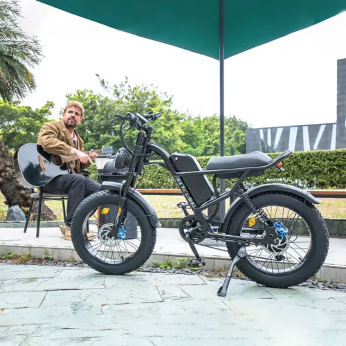 E-Bike 20" Fat Reifen Elektrofahrrad 1000W 48V/15.6AH City Mountain Ebike 28MPH - Bild 11 von 12