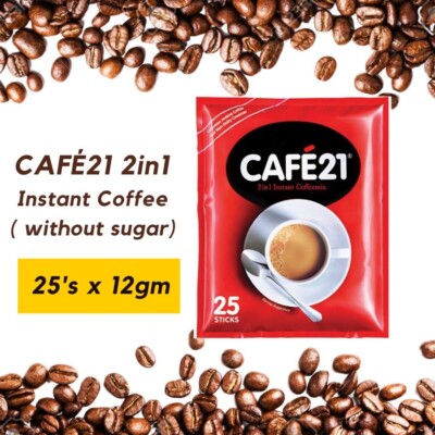 3pack Cafe 21 2in1 Instant Coffeemix without sugar (25s x 12g) EXPRESS SHIPPING