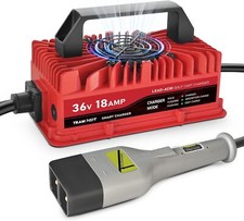18 Amp Golf Cart Charger 36 Volt EZGO TXT Lead Acid Battery with D Style Plug