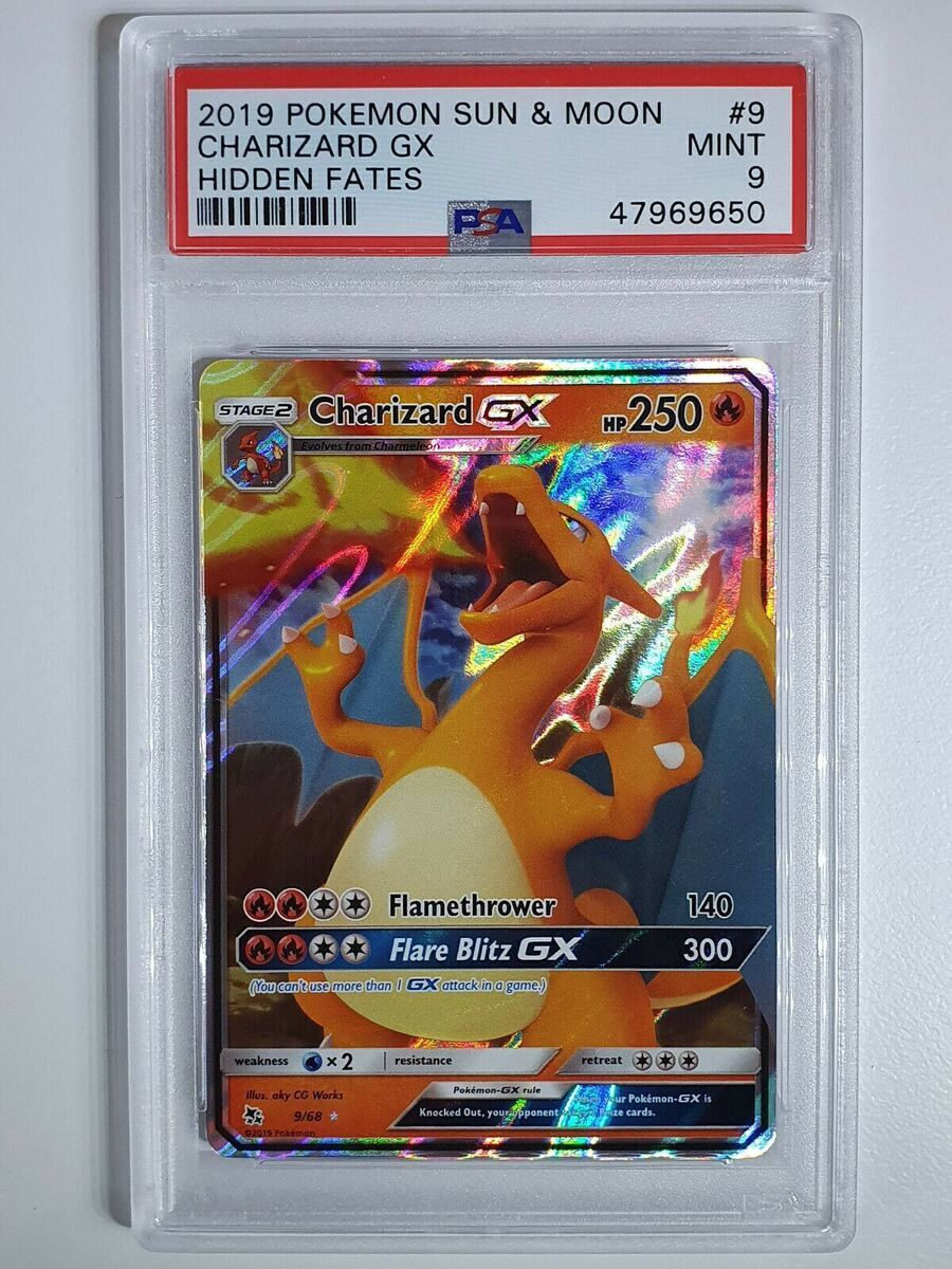 【PSA10】リザードンgx/charizard 2019 POKEMON HIDDEN FATES CHARIZARD GX PSA 10 GEM MINT 9/68