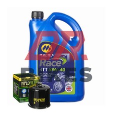 Honda NTV600 1988 1989 1990 1991 1992 Morris Race 4TT 10W 40 + Race Oil Filter