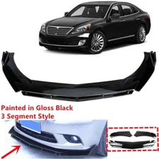 Add-on For Hyundai Equus 2011-2016 Front Bumper Lip Spoiler Splitter Body Set