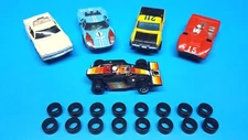 16 .445 Aurora AFX G+ MAGNATRACTION AMRAC Slot Car Tires Center Flange Front 