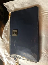 Liz Claiborne Phone Charging Wallet Blue Patent Leather New W/ Tags.