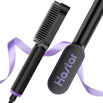 HASTAR-S1123R Fast Heating Negative Ion 6-Temperatures Hair Straightener Brush