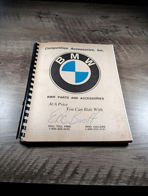 #ad #ad 1989 BMW Motorcycle And Riders Accessories Brochure $14.00