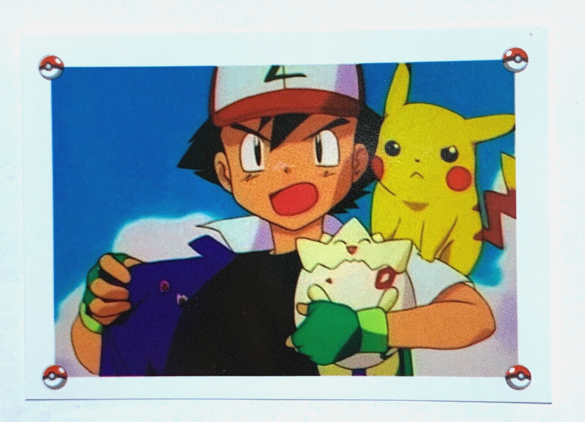 2023 POKEMON Orange Island Sticker CG #152 S20 ASH KETCHUM PIKACHU