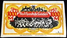 1922 GERMANY BIELEFELD 1000 MARK SILK YELLOW NOTGELD