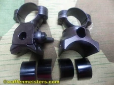 Turret Mount Mauser High Sniper Scope Mount with Split Rings K98 German