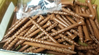 DECKMATE 1 LB 2-1/2 73 PC Deck Screws Red Coated Star Drive Patented Thread T25, 9 GA