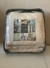 Madison Park Full/Queen Coverlet Set 3 Piece Ivory Floral