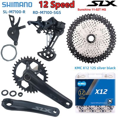 Shimano SLX M7100 12 Speed Groupset MTB Cassette Rear