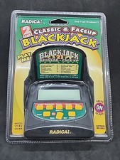 Radica 2 Games In 1 Blackjack Regular & Face Up Electronic Game New and Sealed