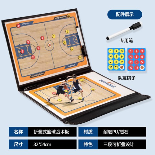 Double-Sided PVC Tactical Board for Basketball Football Volleyball-Coaching Aid - Picture 25 of 32