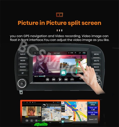Android 13 Touch Screen 4+32G Fit For Mercedes Benz R230 SL600 SL65 2005-2012 - Picture 9 of 22