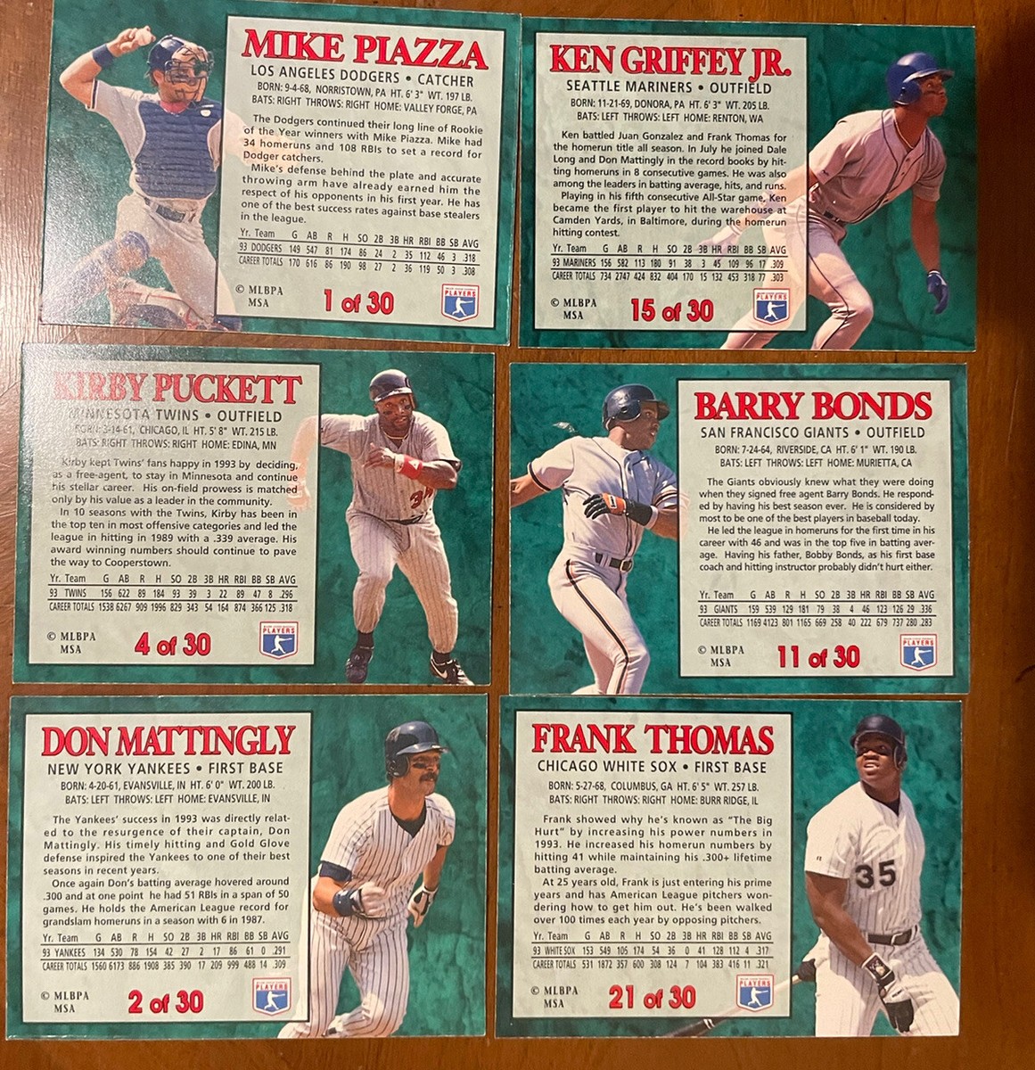 Post 1994 Baseball 30 Card Set 1994 Collector Cards | eBay
