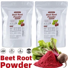 Red Beet Root Powder 2/4LB Beta Vulgaris Non-GMO Nitric Oxide Extract Super Food