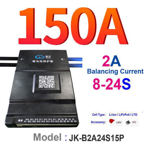 JK Smart BMS 4S-24S Li-ion Lifepo4 LTO Battery 100A-300A BMS Active Balancer lot - Picture 18 of 34