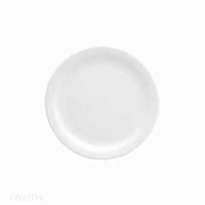 Oneida F9000000132 Buffalo Cream White 8 1/8" Narrow Rim Porcelain Plate- 2 Doz